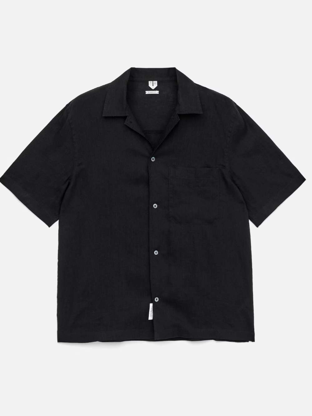 Arket Linen Resort Shirt - Black